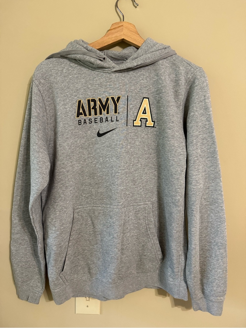 Nike Hoodie Army Baseball Gray Sweatshirt Men’s Small